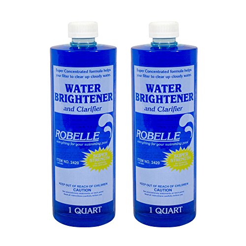Robelle 2420-02 Water Brightener And Clarifier For Swimming Pools 1-quart 2-pack