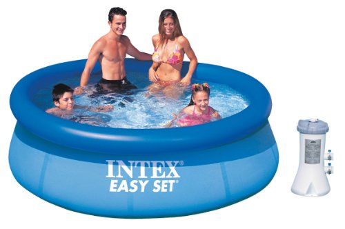 Intex 8 x 30 Easy Set Inflatable Above Ground Pool w 530 GPH Filter Pump