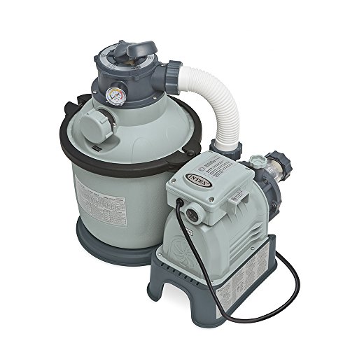 Intex Krystal Clear Sand Filter Pump for Above Ground Pools 1200 GPH Pump Flow Rate 110-120V with GFCI