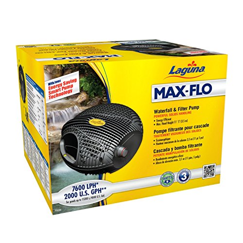 Laguna Max-Flo 2000 Electronic Waterfall and Filter Pump for Ponds Up to 4000-Gallon