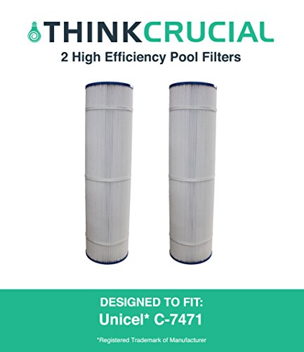 2 Pool Filter Replaces Unicel C-7471 Pleatco PCC105 Filbur FC-1977 Premium Filtration by Think Crucial