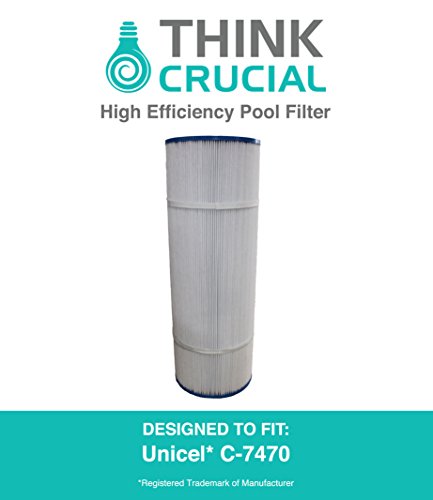 High Quality Pool Filter Replaces Unicel C-7470 and Pleatco PCC80 Premium Filtration 20 x 7 in by Think Crucial