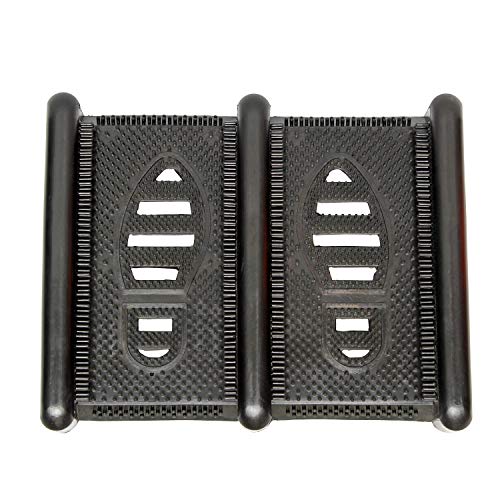 BISupply Boot Scraper Shoe Mat Boot Brush Scraper Outdoor Mud Mat Rubber Boot Mat Shoe Scraper Mat 148in x 121in