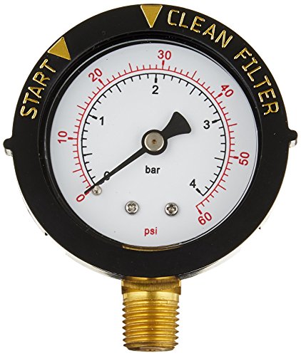 Pentair 190058 Pressure Gauge Replacement Poolspa Valve And Filter