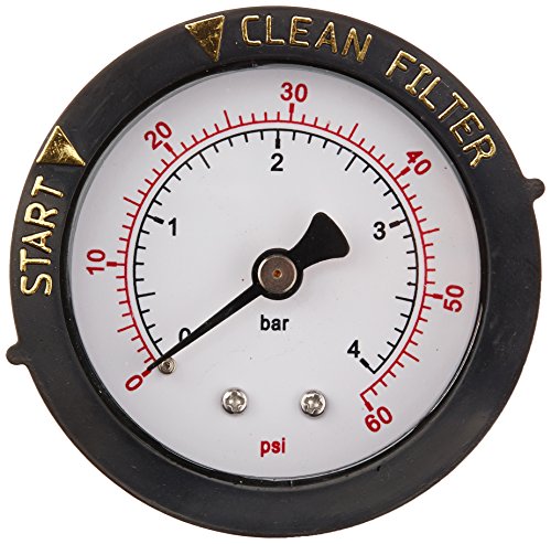 Pentair 190059 Rear Mount Pressure Gauge Replacement Poolspa Valve And Filter