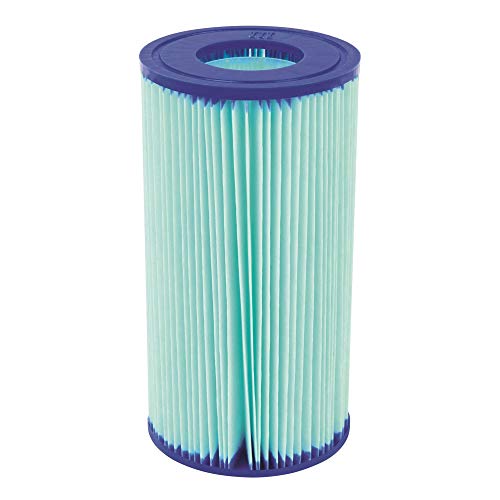 Bestway 58476E Flowclear Anti-Microbial Filter Cartridge Replacement  for Type III or AC Pool Pumps Blue