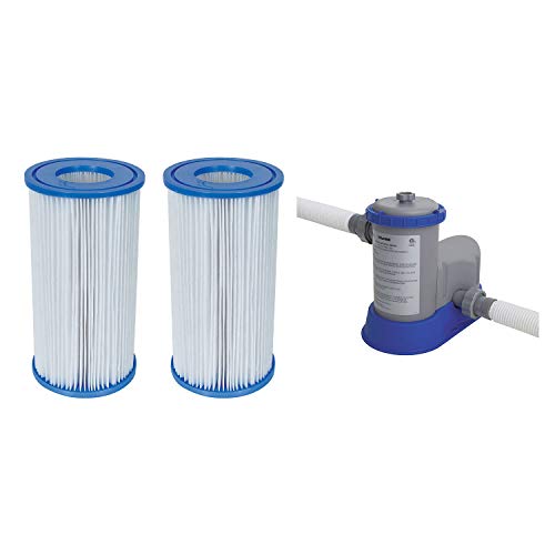 Bestway Pool Filter Pump Cartridge Type-III 2 Pack  Pool Filter Pump System