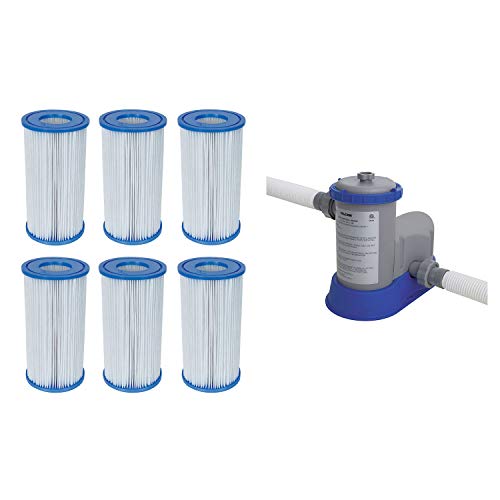 Bestway Pool Filter Pump Cartridge Type-III 6 Pack  Pool Filter Pump System