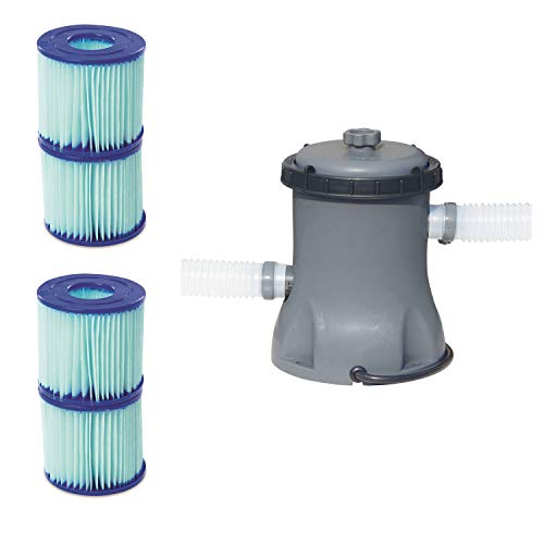 Bestway Pool Filter Pump Cartridge Type VIID 2 Pack  Pool Filter Pump