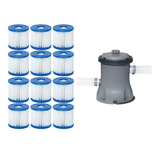 Bestway Pool Filter Pump Cartridge Type VIID 6 Pack  Pool Filter Pump