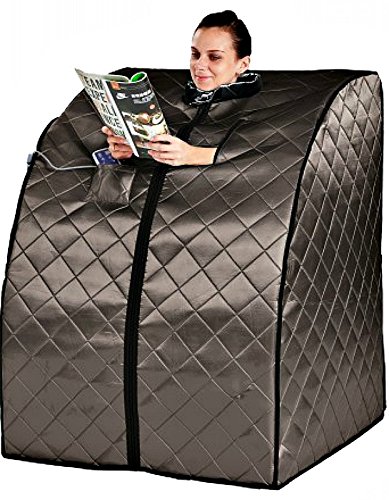 Sauna Portable Infrared Far Carbon Fiber Panels - Wired Remote Control - Max Heat 150 Degrees - Heated Foot Pad