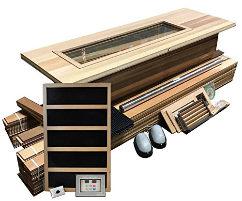 DIY Sauna Kit 4 X 4 - Infrared Sauna Room Package - 1800 Watt Infared Heater