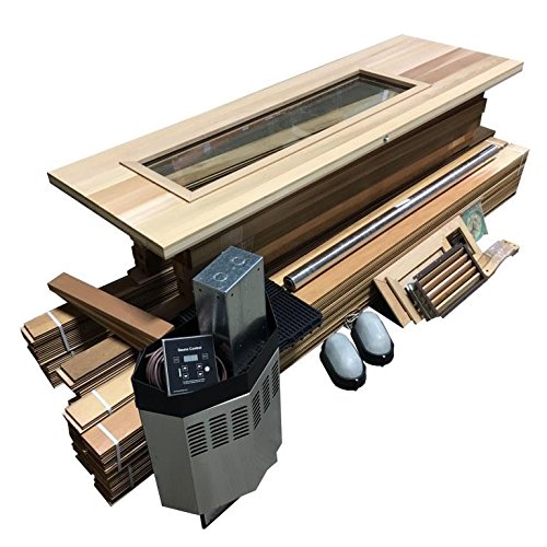 DIY Sauna Kit 4 X 5 - Complete Sauna Room Package - 4 Kw Electric Heater
