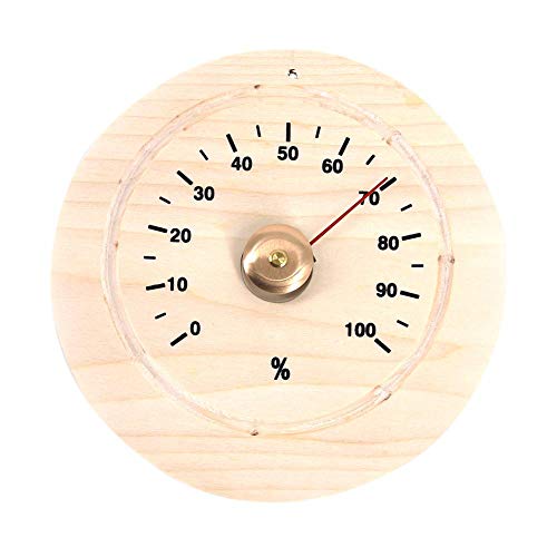 Sauna Hygrometer Moisture Meter Made of Wood for Reliable and Comfortable Indoor Climate Control Accessories for Sauna Room
