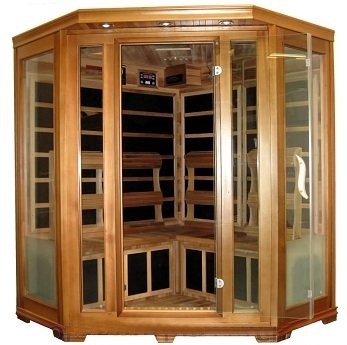 Four 4 Person Cedar Carbon Fiber Far Infrared Fir Sauna Indoor