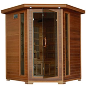 Whistler-4 Person Corner Infrared Cedar Sauna