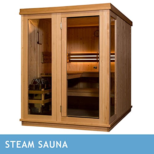 Almost Heaven Preston 6-person Indoor Steam Sauna  ships in 3 to 4 weeks