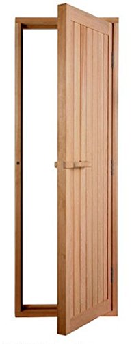 Solid Cedar Sauna Door With Reversible Hinges