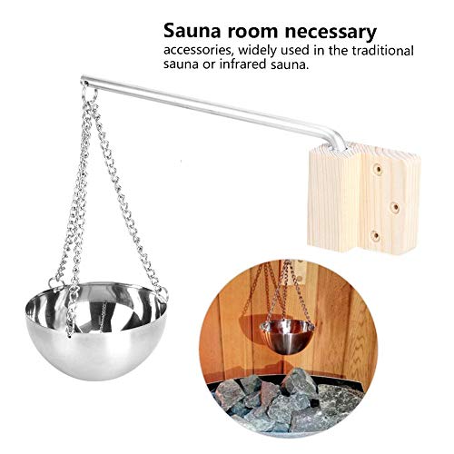 AUNMAS Stainless Steel Sauna Aroma Bowl Cup Essential Oil Bowl for Traditional Sauna Room Accessories