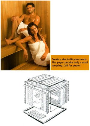 Thermasol TMS44BIC Modular - 45Kw Heater 4X4 Traditional Sauna Room