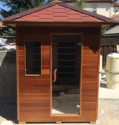 BRAND NEW 2015 MODEL 3 PERSON SIERRARUSTIC CANADIAN CEDAR INFRARED SAUNA - 3 YEAR WARRANTY