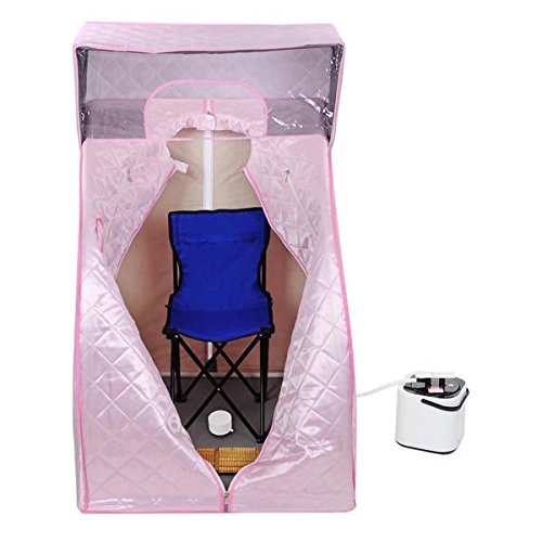 2L Portable Steam Sauna Personal SPA Slimming w Cover Pink
