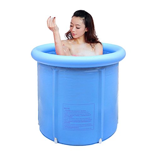 Wang&ampliangfolding Tub Inflatable Bathtub Bath Sauna Bath Barrel Thickened In Adult Bath Barrel  Blue  7070