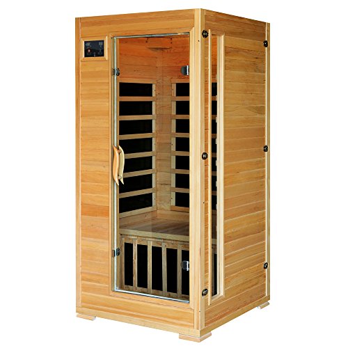 1-2 Person Hemlock Infrared Sauna W 4 Carbon Heaters