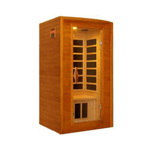 Better Life BL 6202 2 Person Carbon Infrared Sauna 47 by 41 by 75-Inch Natural Hemlock Wood Finish