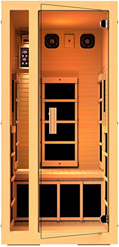 Jnh Lifestyles Joyous 1 Person Far Infrared Sauna 6 Carbon Fiber Heaters 5 Year Warranty