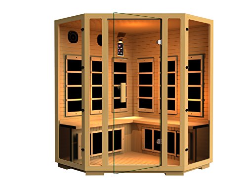 Jnh Lifestyles Joyous Corner Far Infrared Sauna 8 Carbon Fiber Heaters 5 Year Warranty