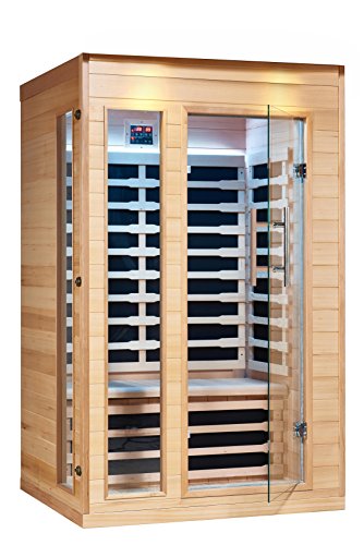 Royal Saunas 2 Persons Far Infrared Hemlock Saunas W5 Low Emf Nano Carbon Mica Heaters