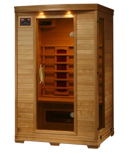 2-person Hemlock Deluxe Infrared Sauna W 5 Ceramic Heaters