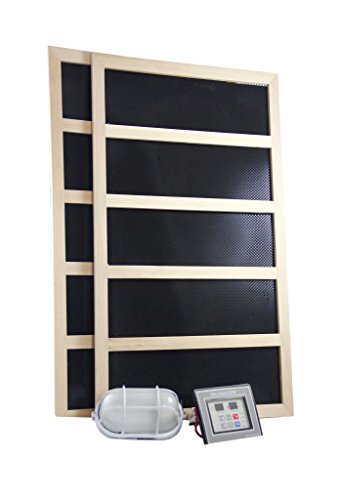 Complete Infrared Sauna Heater Package - 600 Watts -Digital Controller-120VAC