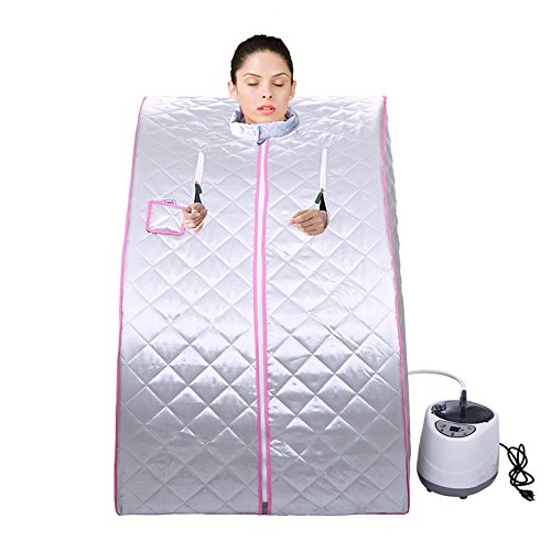 JEOBEST Portable Home Steam Sauna Spa with Chair Weight Loss Slimming Bath Indoor Bath 386 x 276 x 315Inches