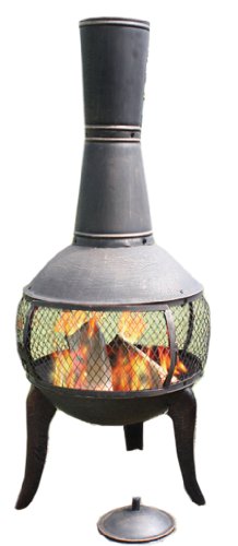 Deeco Consumer Products Tuscan Glo Cast Iron Chiminea