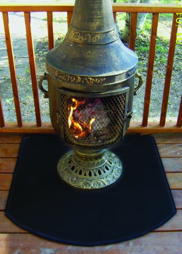 Flexible Fire Resistent Chiminea Pad 36&quot - Half Round