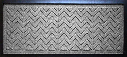 Aqua Shield Chevron Boot Tray Mat 15 x 36 Medium Grey