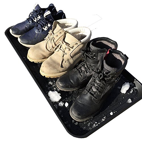 Jack of All Trays Premium Multi-purpose Tray for Boots Shoes Paint Pets Garden Kitchen Car Doorways Garage Patio Indoors Outdoors Floor Protection Cat Litter or Pet Feeding - 30x15x12in