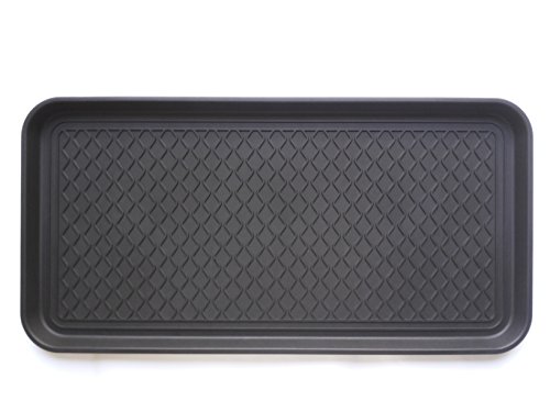 Ottomanson Multi-Purpose Tray 30 X 15 X 12 Multi-Purpose Boot Shoe Tray  Waterproof for All Weather Indoor or Outdoor Use Pet Bowl Mat