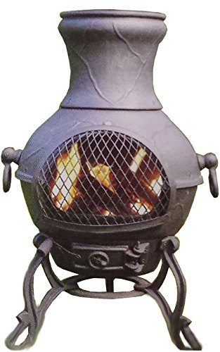 Chiminea Outdoor Fireplace Wood Burning Etruscan Design
