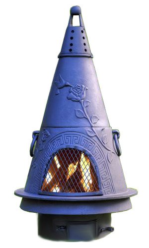Chiminea Outdoor Fireplace Wood Burning Garden Design
