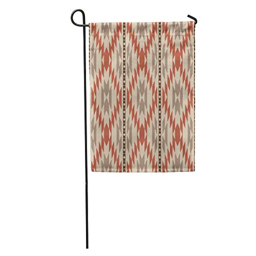 Semtomn Garden Flags 12 x 18 Native Ethnic American Navajo Inspired Pattern Indian Ikat Aztec Outdoor Seasonal