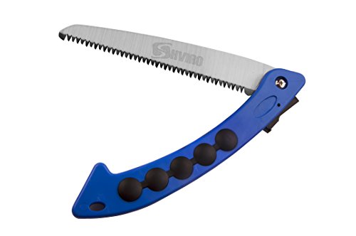 Shviro Folding Hand Saw - Ideal Tree Pruning Tool For Your Garden - High Carbon Steel Blade With Heat Treated