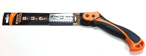 10&quot Tactix Pruning Hand Saw W Sheath Tree Limb Branch Sharp Triple Ground Teeth