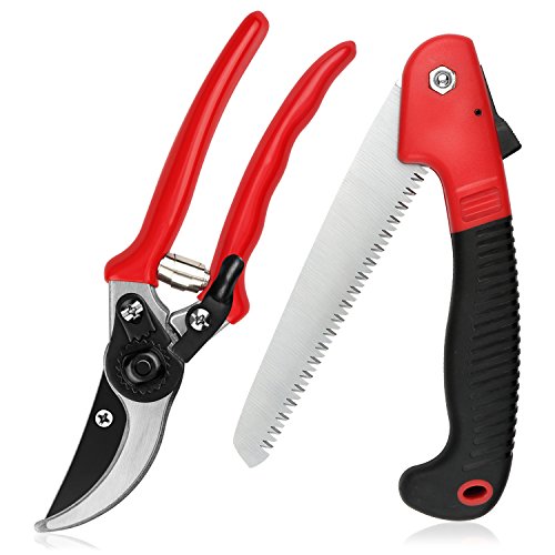 Hand Pruning Shearampfolding Saw Set Hanmeius Professional Garden Shearpruning Saw Grip Suitable Tree Clippers