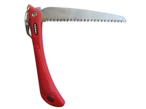 Tabor Tools Pruning Saw With Solid Grip Folding Handle Multi-purpose Hand Saw For Tree Trimming And Camping