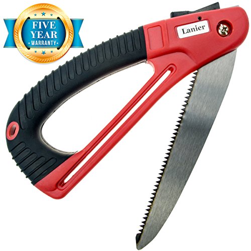 Lanier Hand Pruning Saw - Folding 7 Inch Blade and Ergonomic Handle Make Quick Work Of Garden Tasks