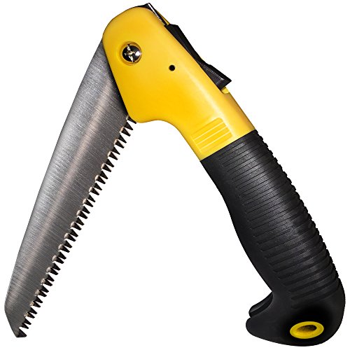 PROFESSIONAL FOLDING MULTI-PURPOSE HAND SAW For Cutting Wood Bone and PVC Features TRIPLE CUT RAZOR TEETH 65Mn Spring Steel Blade Ideal for Tree Pruning Hunting Camping and Gardening
