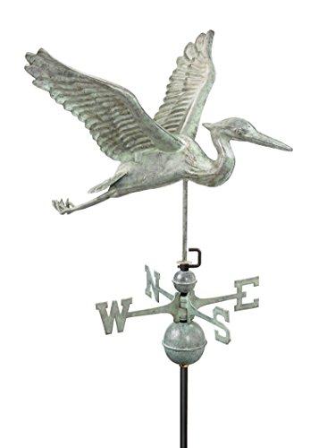 Good Directions 9606v1 Blue Heron Weathervane Blue Verde Copper